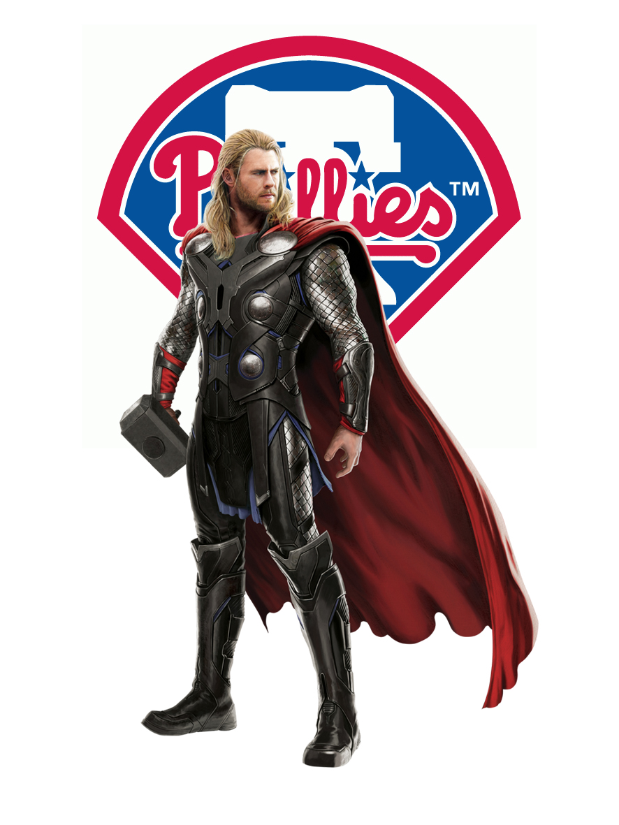 Philadelphia Phillies Thor Logo vinyl decal